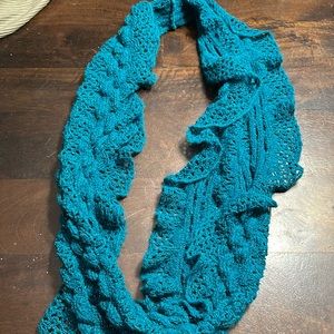 Infiniti scarf(turquoise)shimmery